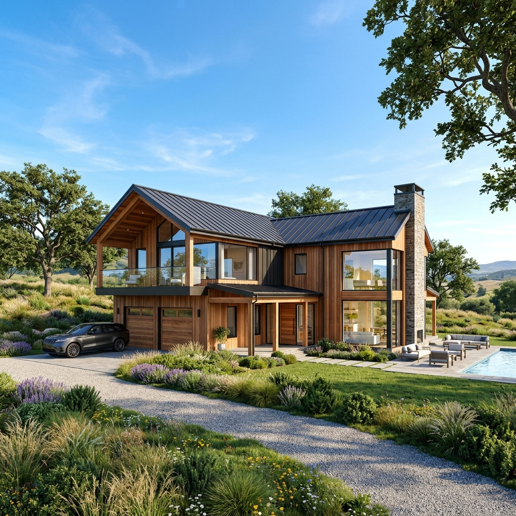 Casa moderna en el campo